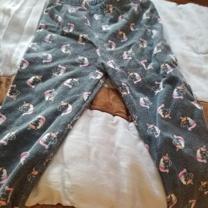Blue unicorn toddler pants